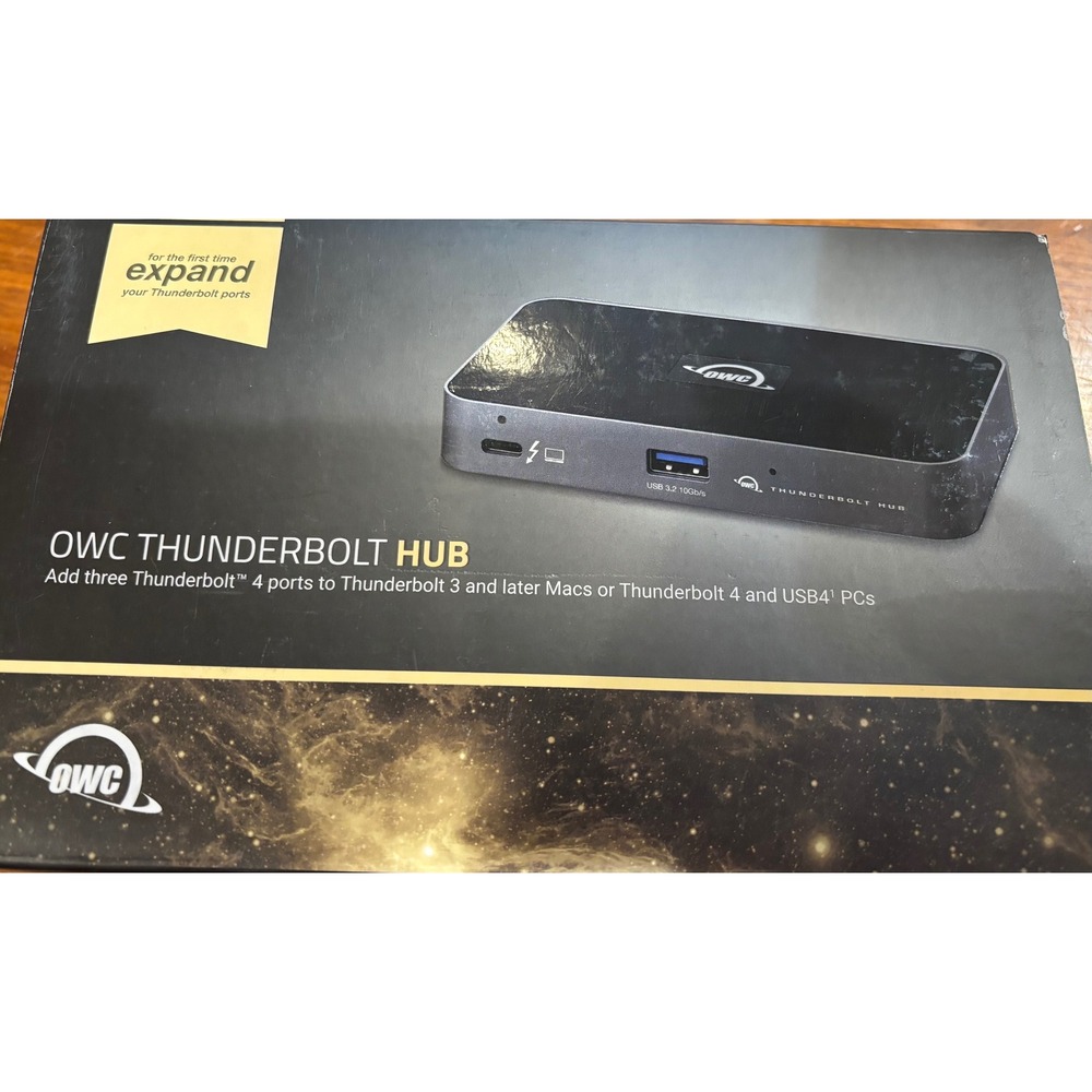 OWC Thunderbolt Hub 5-Port 4 Docking Station 60W PD OWCTB4HUB5P open box